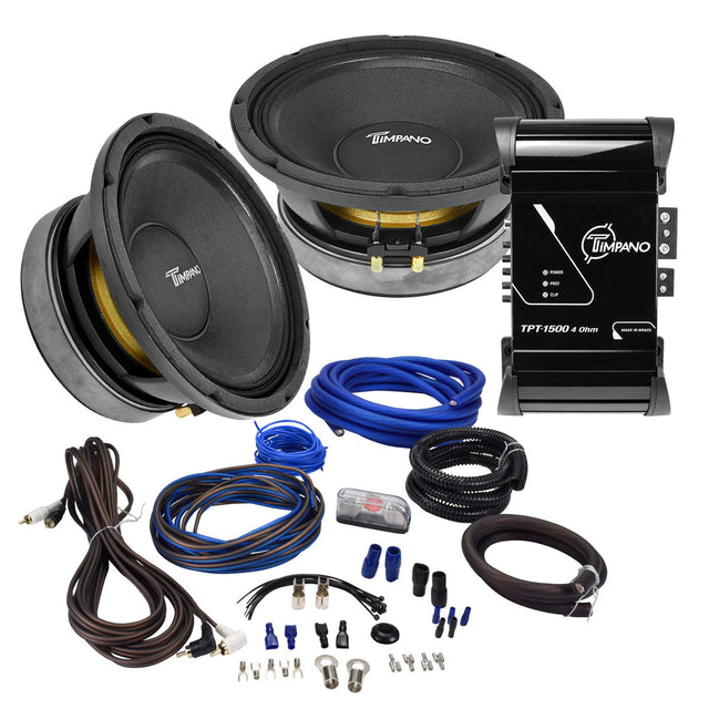 1500 Watts Dual 10" Midrange Bundle Timpano Audio