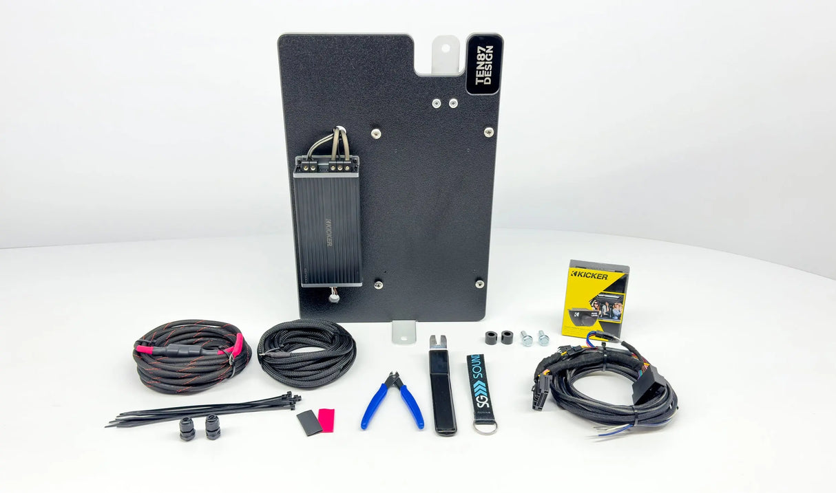 Kicker Key 500 Loaded Amplifier Rack for Ford F-Series Vehicles (All Factory Systems including B&O Unleashed) Sounds Good Stereo