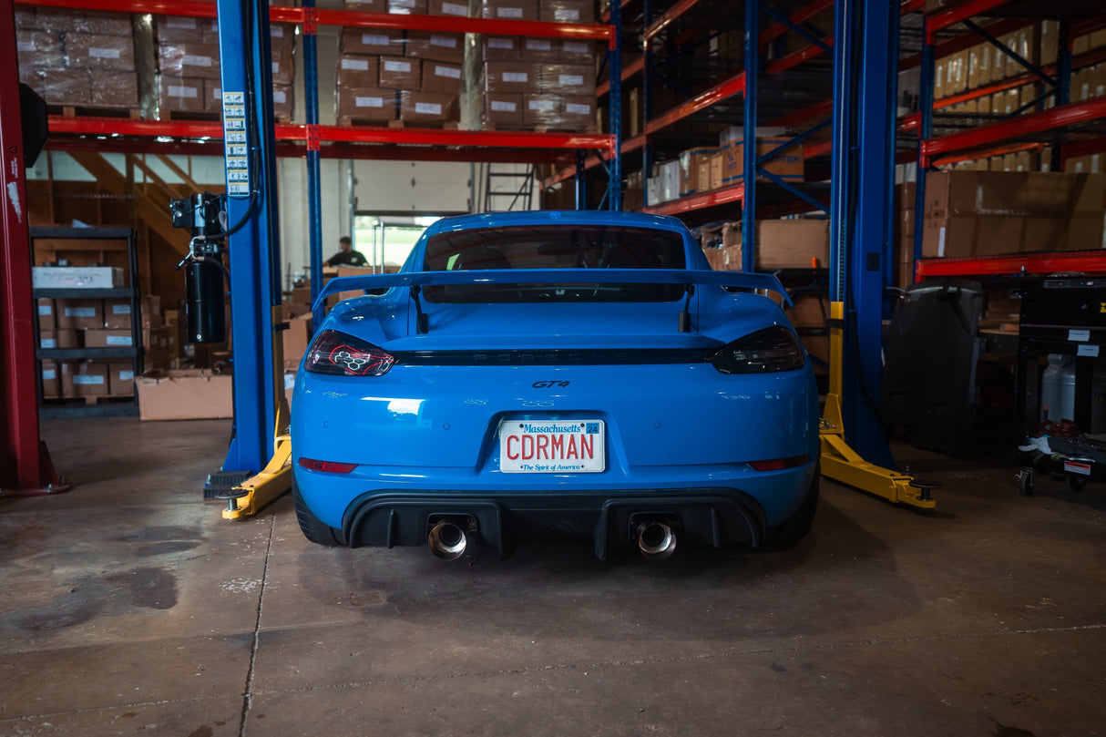 Valvetronic Valved Sport Exhaust System for Porsche 718 GT4 / GTS/ Boxster Spyder Valvetronic Designs