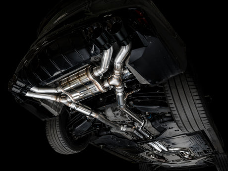 AWE Tuning 2021+ Cadillac CT4-V Blackwing SwitchPath Exhaust - Diamond Black Tips