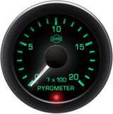 Isspro EV2 2 1/16" 0-2000 Pyrometer with Built-in Warning Light Isspro