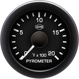 Isspro EV2 2 1/16" 0-2000 Pyrometer with Built-in Warning Light Isspro