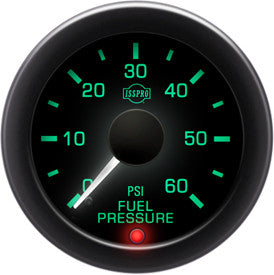 Isspro 2 1/16" 0-60PSI Fuel Pressure Gauge with Built-in Warning Light Isspro