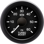 Isspro EV2 2 1/16" 0-60 psi Boost Gauge with Built-in Warning Light Isspro