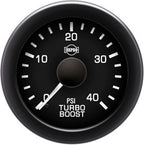 Isspro EV2 2 1/16" 0-40 psi Boost Gauge with Built-in Warning Light Isspro