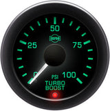 Isspro EV2 2 1/16" 0-100 psi Boost Gauge with Built-in Warning Light Isspro