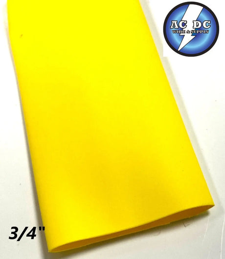 3/4" ID Heat Shrink Tube 2:1 ratio 0.75" (4 ft) inch/feet/to 20mm CHOOSE COLOR. ACDCWIREANDSUPPLY