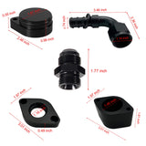 TruckTok 2011-2023 6.7L Powerstroke 4" Exhaust Delete Pipe & CCV Reroute Kit TruckTok