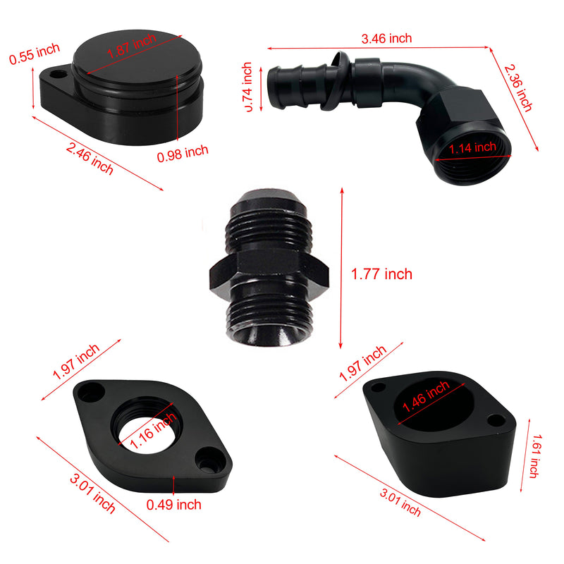 TruckTok 2011-2023 6.7L Powerstroke 4" Exhaust Delete Pipe & CCV Reroute Kit