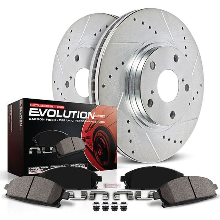 Power Stop 21-23 Ford Mustang Front Z23 Evolution Brake Kit