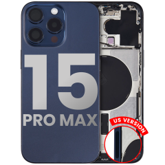 Back Housing W/ Small Pre-Installed - iPhone 15 Pro Max TekShack