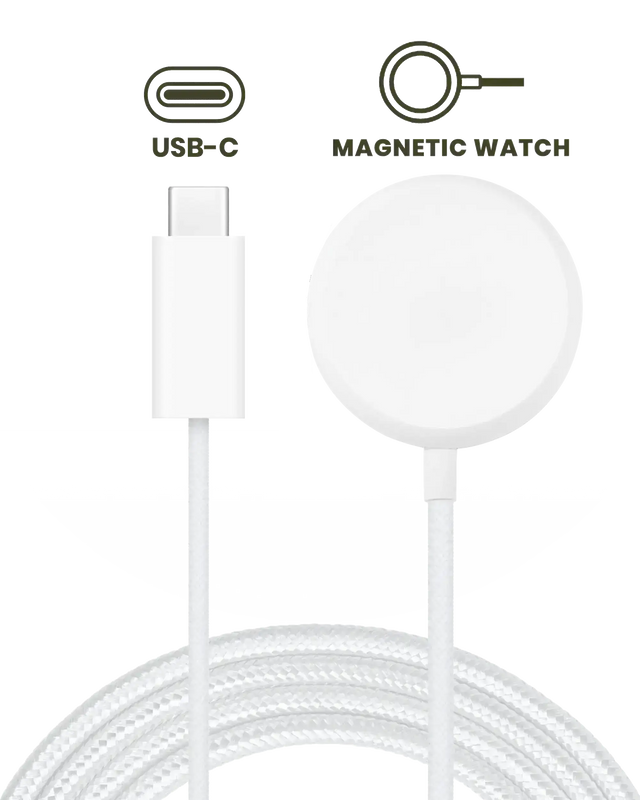 USB-C Magnetic Watch Charging Cable (3.3 ft.) For Google Pixel Watch Series 1 (OEM Grade: A) TekShack