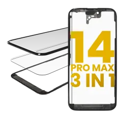 3 in 1  (Glass With OCA Pre-Installed + Frame) - iPhone 14 Pro Max Mobile Sentrix