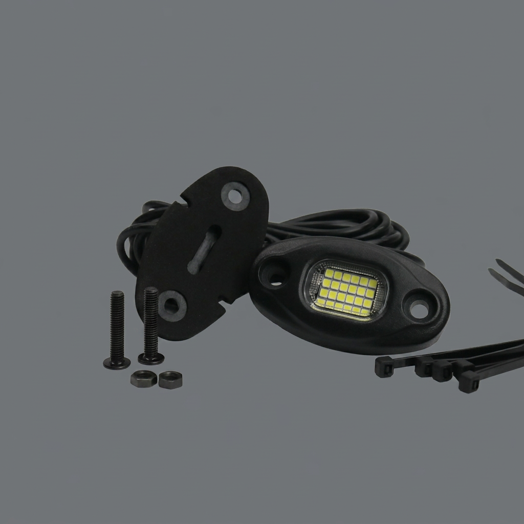 Platinum 24 LED white Rock Lights single Platinum High Performance Solutions, LLC.