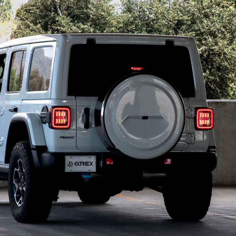 AlphaRex NOVA-Series Prismatic LED Tail Lights Black | '18-Current JL Wrangler / '20-Current JT Gladiator