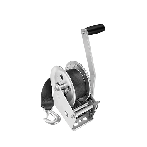 1800 lb Boat Winch w/ 20' Strap - Made by Fulton