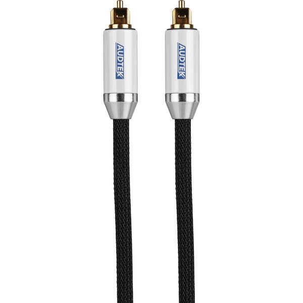 Audtek 6 ft. Premium Toslink Digital Optical Cable with Braided Nylon Jacket TekShack