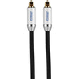 Audtek 12 ft. Premium Toslink Digital Optical Cable with Braided Nylon Jacket TekShack