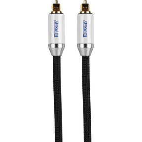 Audtek 12 ft. Premium Toslink Digital Optical Cable with Braided Nylon Jacket TekShack