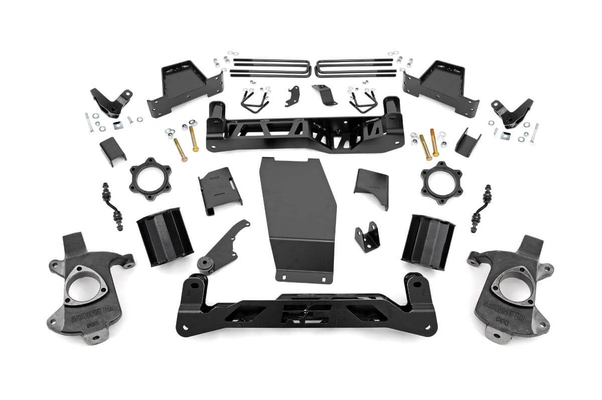 6 Inch Lift Kit Magneride Alum/Stamp Steel GMC Sierra 1500 Denali (14-18) Rough Country