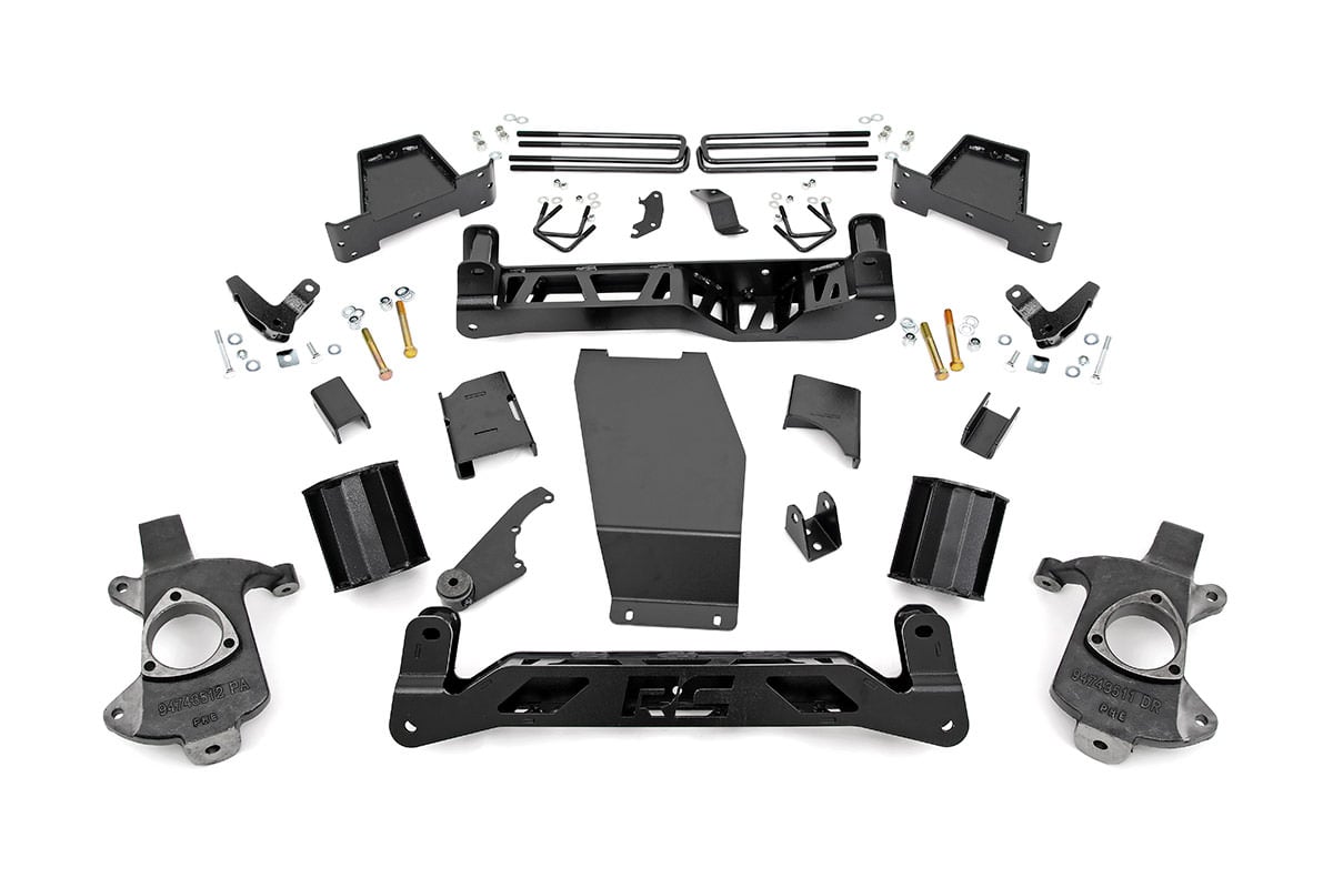 6 Inch Lift Kit Magneride Alum/Stamp Steel GMC Sierra 1500 Denali (14-18) Rough Country