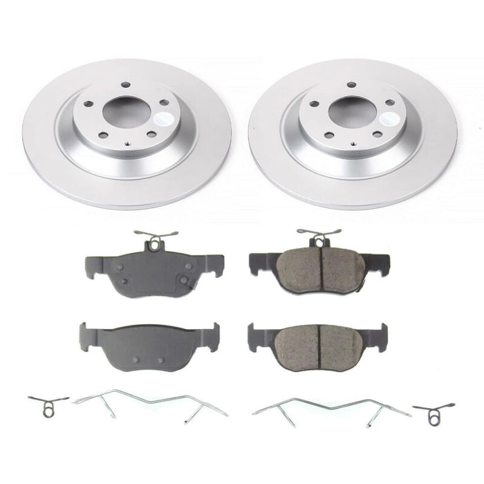 Power Stop 20-22 Mazda CX-30 Rear Z17 Coated Brake Kit