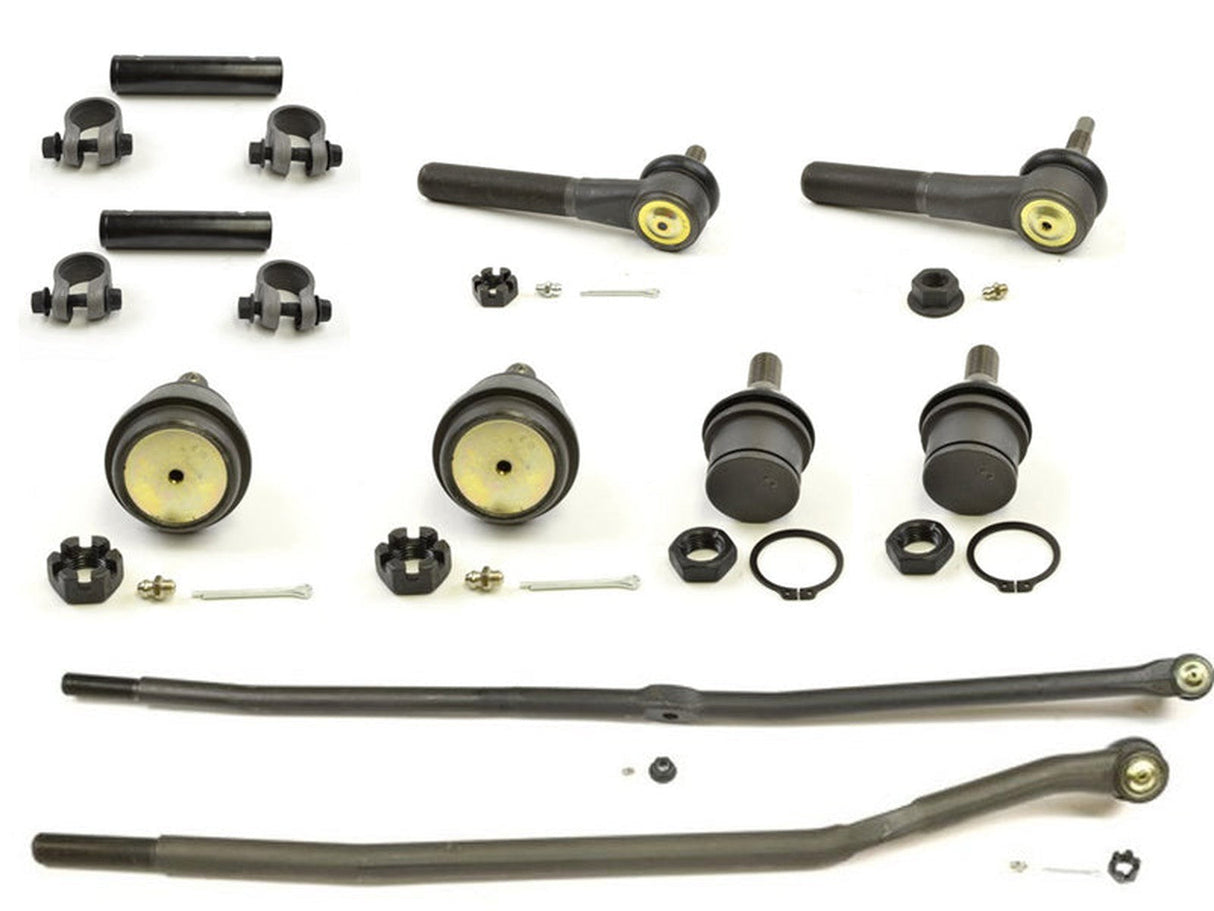 Forged Diesel 10 Piece Ball Joint and Steering Kit, 2000-2002 Dodge Ram 5.9L Cummins 2500 3500 4WD Forged Diesel