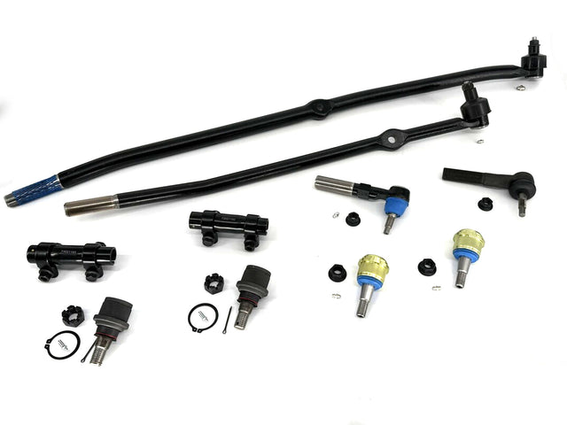 Forged Diesel 10 Piece Ball Joint Tie Rod Drag Link Kit, 2003-2007 Dodge Ram 2500 3500 4WD XRF Chassis
