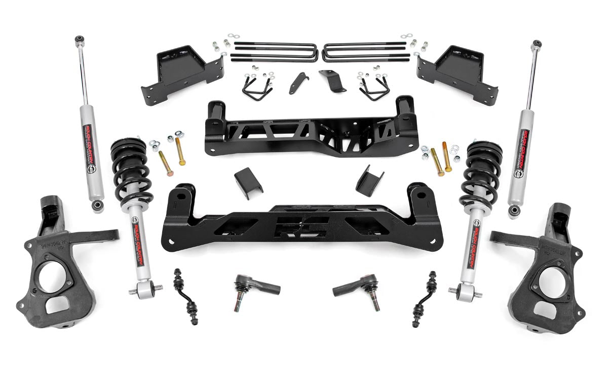 7 Inch Lift Kit Alu/Stamp Steel N3 Strut Silverado/Sierra 1500 (14-18 & Classic) Rough Country