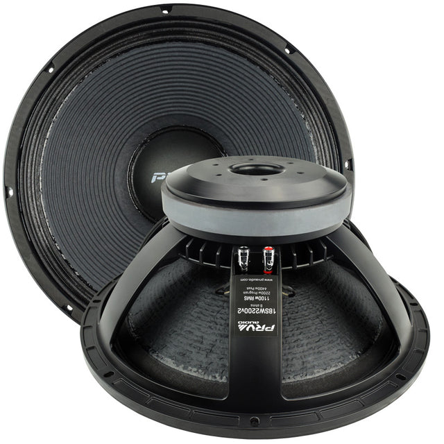 PRV Audio 18SW2200 v2 18 inch Subwoofer 2200 Watts 8 Ohm