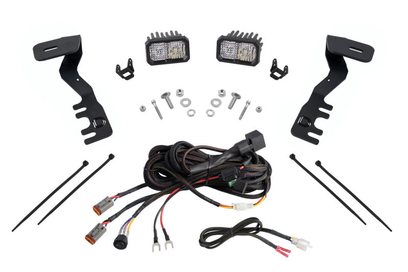 Diode Dynamics  2024+ Toyota Tacoma Stage Series 2in LED Ditch Light Kit - Pro White Combo