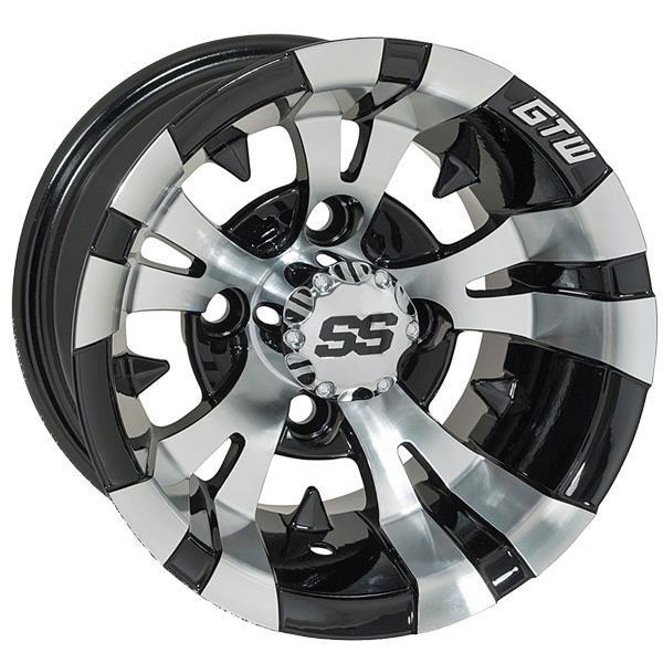 GTW Vampire 12x7 | -25 Offset Machined Black Wheel