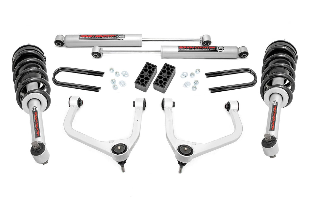 3.5 Inch Lift Kit | N3 Struts | Rear Mono Leaf | Chevy Silverado 1500 (22-24)