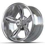 14x7" GTW Godfather Chrome Golf Cart Wheel