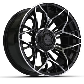 GTW Stellar 15x7 Black & Machined Wheel