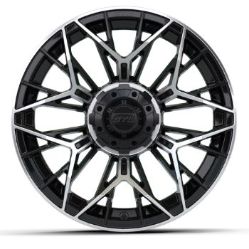 GTW Stellar 15x7 | -25 Offset Black & Machined Wheel