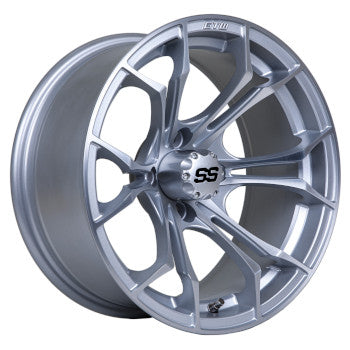 GTW Spyder 15x7 | -25 Offset Matte Silver with Machined Accents Wheel