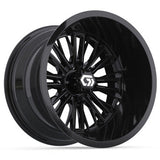 GTW® Viper 14x9 Gloss Black Ultra-Wide Golf Cart Wheel