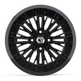 GTW® Viper 14x9 Gloss Black Ultra-Wide Golf Cart Wheel