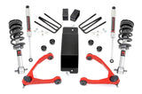 3.5 Inch Lift Kit Forged UCA M1 Strut - Red Silverado/Sierra 1500 (14-16) Rough Country