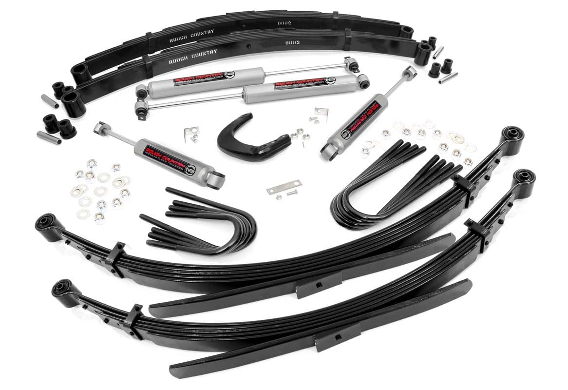 4 Inch Lift Kit 56 Inch Rear Springs Chevy/GMC 3/4-Ton Suburban/C25/K25 Truck (73-76) Rough Country