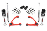 3.5 Inch Lift Kit Cast Steel N3 Strut Red Silverado/Sierra 1500 (14-16) Rough Country