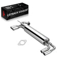For 1985-1989 Toyota MR2 W10/AW11 4A-GE | 2" Dual Tip Axle Back Exhaust Flashark
