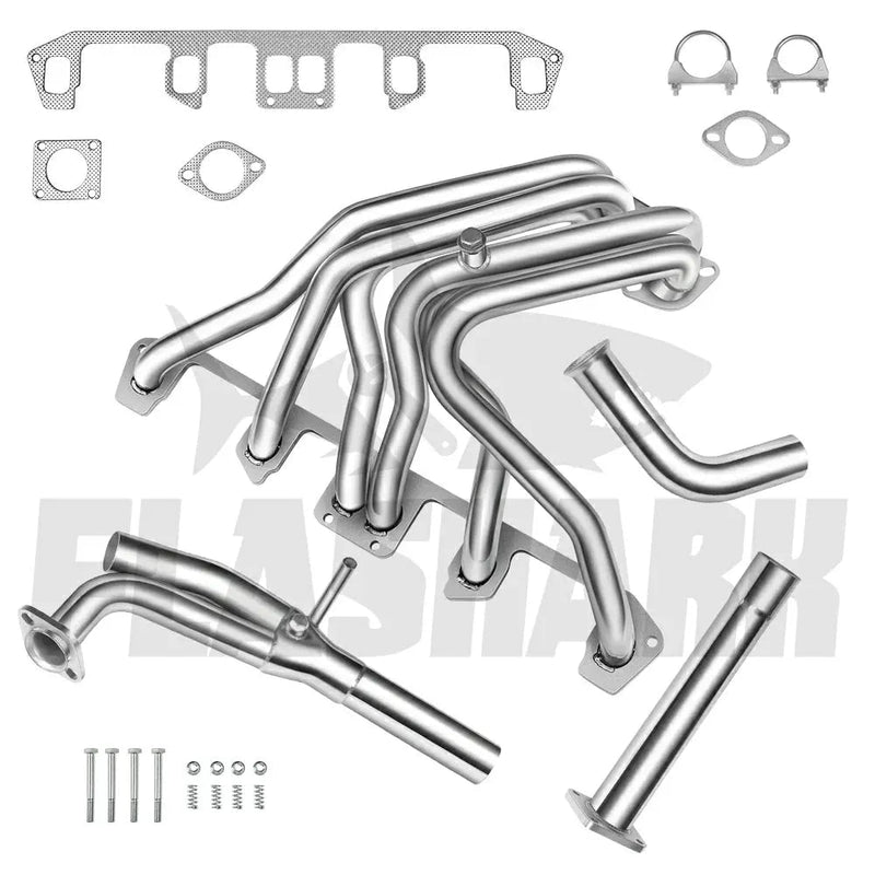 1987-1990 Jeep Wrangler 4.2L 6 Cyl AMC 258 Exhaust Header Flashark