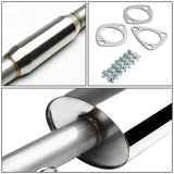 1988-1991 Honda Civic 1.5L 4 Inches Rolled/Burnt Muffler Tip Racing Catback Exhaust System（3-Door Only） Flashark