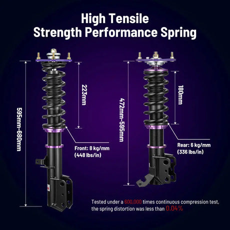 1988-1999 Toyota Corolla Coilover Shock E90 E100 E110 AE101 AE111 Coilovers Shock Absorber