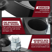 For 1988-2021 Chevy Chevrolet Silverado GMC Cadillac 1500 2500 6x5.5 Inches Wheel Spacers 4PCS Flashark