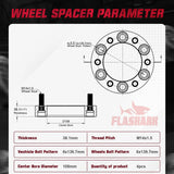For 1988-2021 Chevy Chevrolet Silverado GMC Cadillac 1500 2500 6x5.5 Inches Wheel Spacers 4PCS
