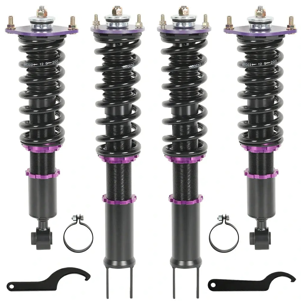 Adjustable Coilover Shock Absorbers Struts 4PCS for 1990-1996 Nissan 300ZX Z32 Flashark