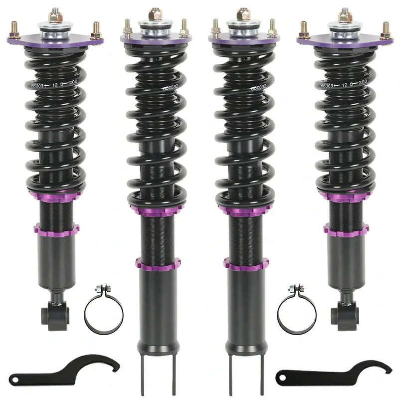Adjustable Coilover Shock Absorbers Struts 4PCS for 1990-1996 Nissan 300ZX Z32 Flashark